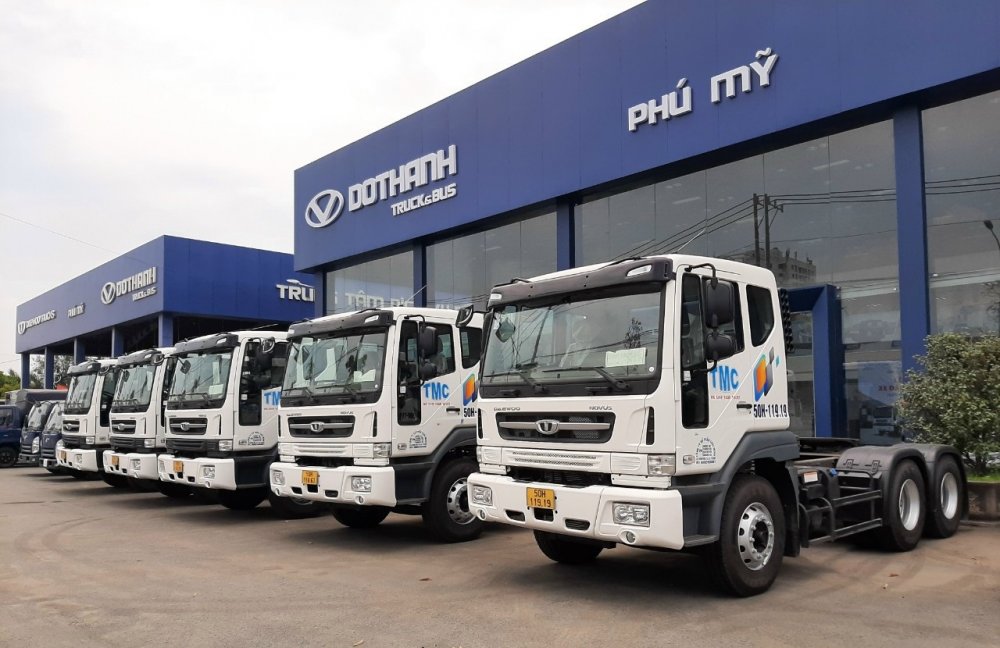 Hình ảnh lô 5 xe đầu kéo Daewoo CL4TF bàn giao cho Công ty CP Thái Minh (TMC)