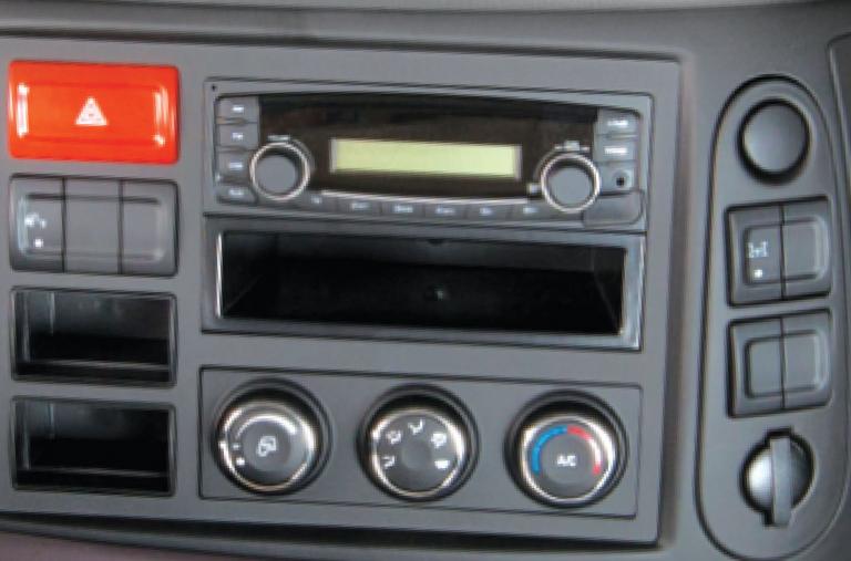 Radio, CD player and aircon controller