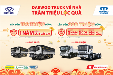 DAEWOO VỀ NHÀ - TRĂM TRIỆU LỘC QUÀ | Khuyến mại Tết đồng hành cùng Nam A Bank, Bảo hiểm AAA, DBV