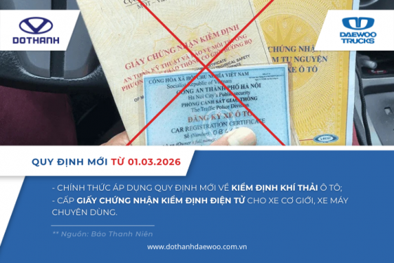 Quy định mới về đăng kiểm ô tô từ 1.3.2026, chủ xe cần biết