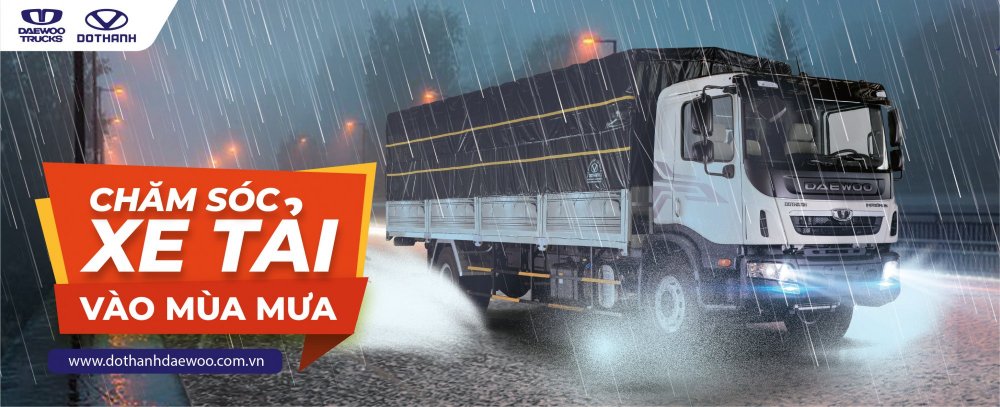 Gợi ý 10 hạng mục chủ xe và tài xế nên làm để chăm sóc xe tải mùa mưa