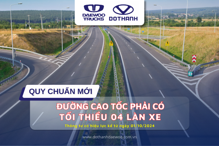 Quy chuẩn mới: Đường cao tốc phải có tối thiểu 4 làn xe