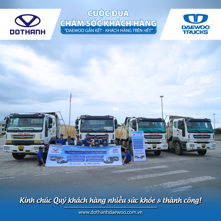 Chương trình CUỘC ĐUA CHĂM SÓC KHÁCH HÀNG 2024 | “Daewoo Gắn Kết - Khách Hàng Trên Hết” tại miền Trung