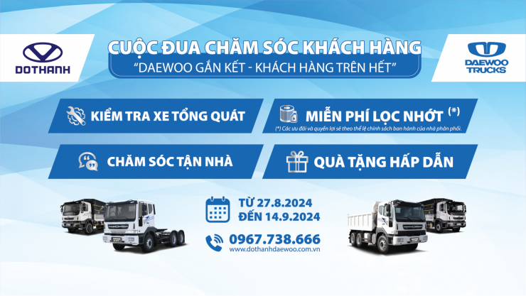 Thông tin Cuộc đua chăm sóc khách hàng: "Daewoo Gắn Kết, Khách Hàng Trên Hết"