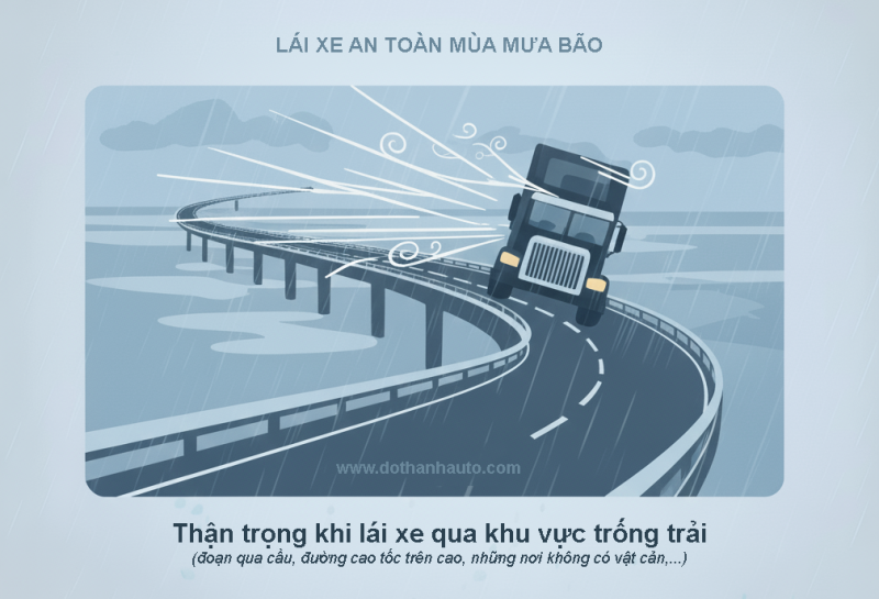 10 NGUYÊN TẮC VÀNG LÁI XE MÙA MƯA BÃO | Lái xe an toàn, thận trọng khi chạy qua cầu